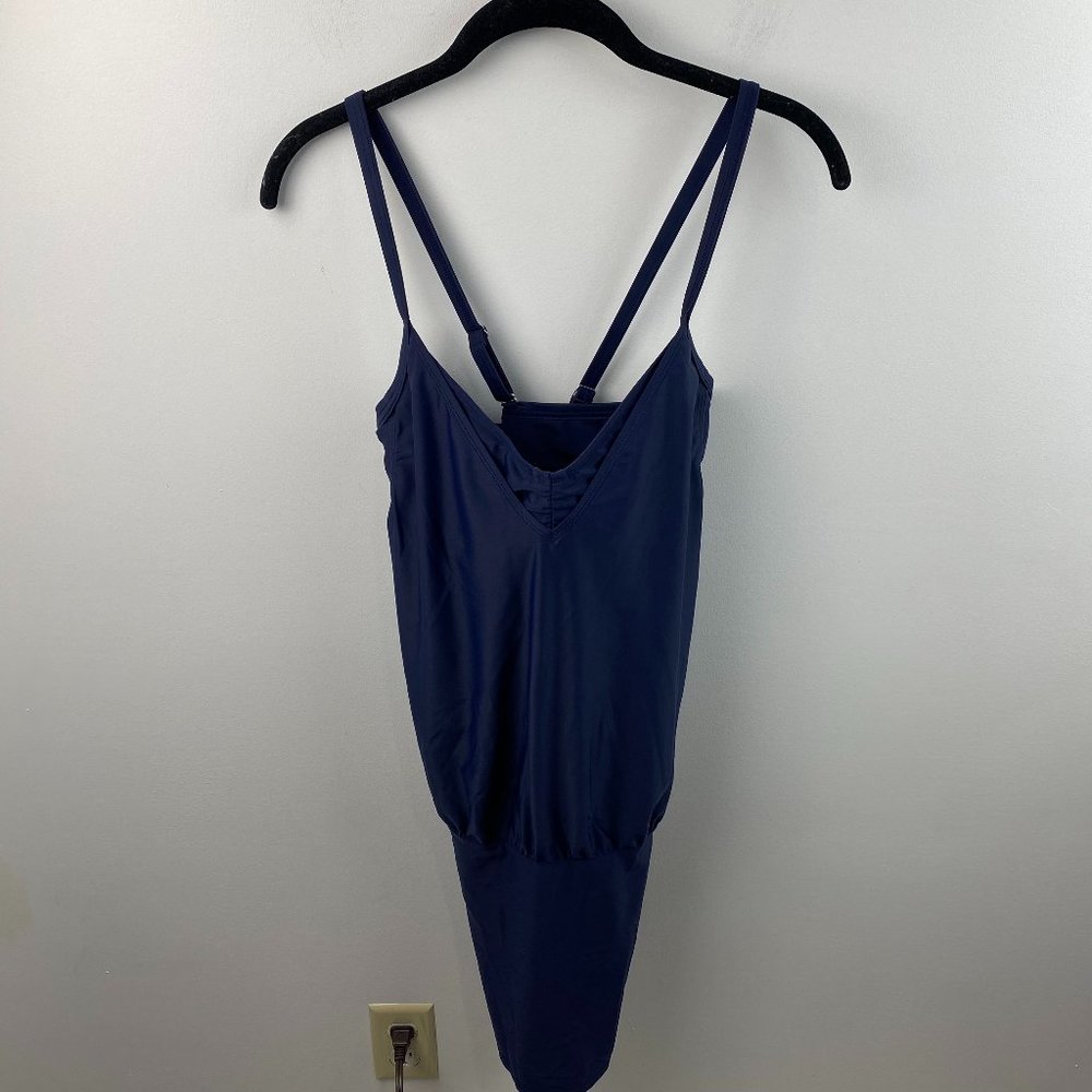 Athleta Criss Cross Strap Tankini Top  36 B/C